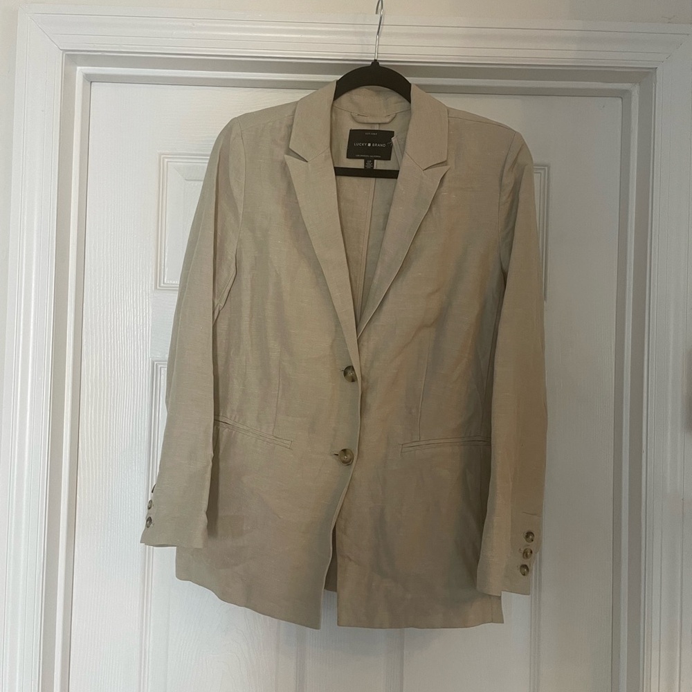 Lucky Brand Cream Blazer